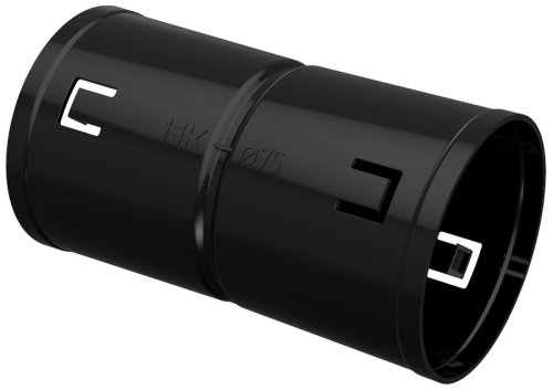 Муфта соединительная для двустенных труб IEK Д=75 черный фото Муфта соединительная для двустенных труб IEK Д=75 черный картинка